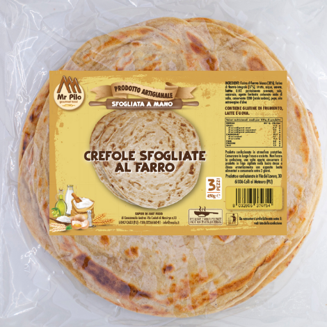 Crescia sfogliate a mano al Farro - 3pezzi I 450g