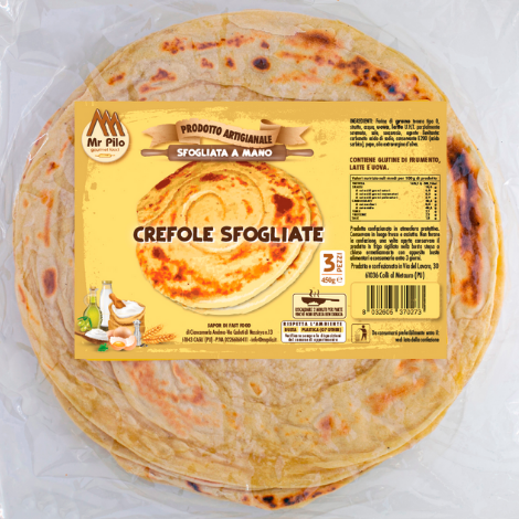 Crescia sfogliata a mano artigianale marchigiana - 3pezzi I 450g