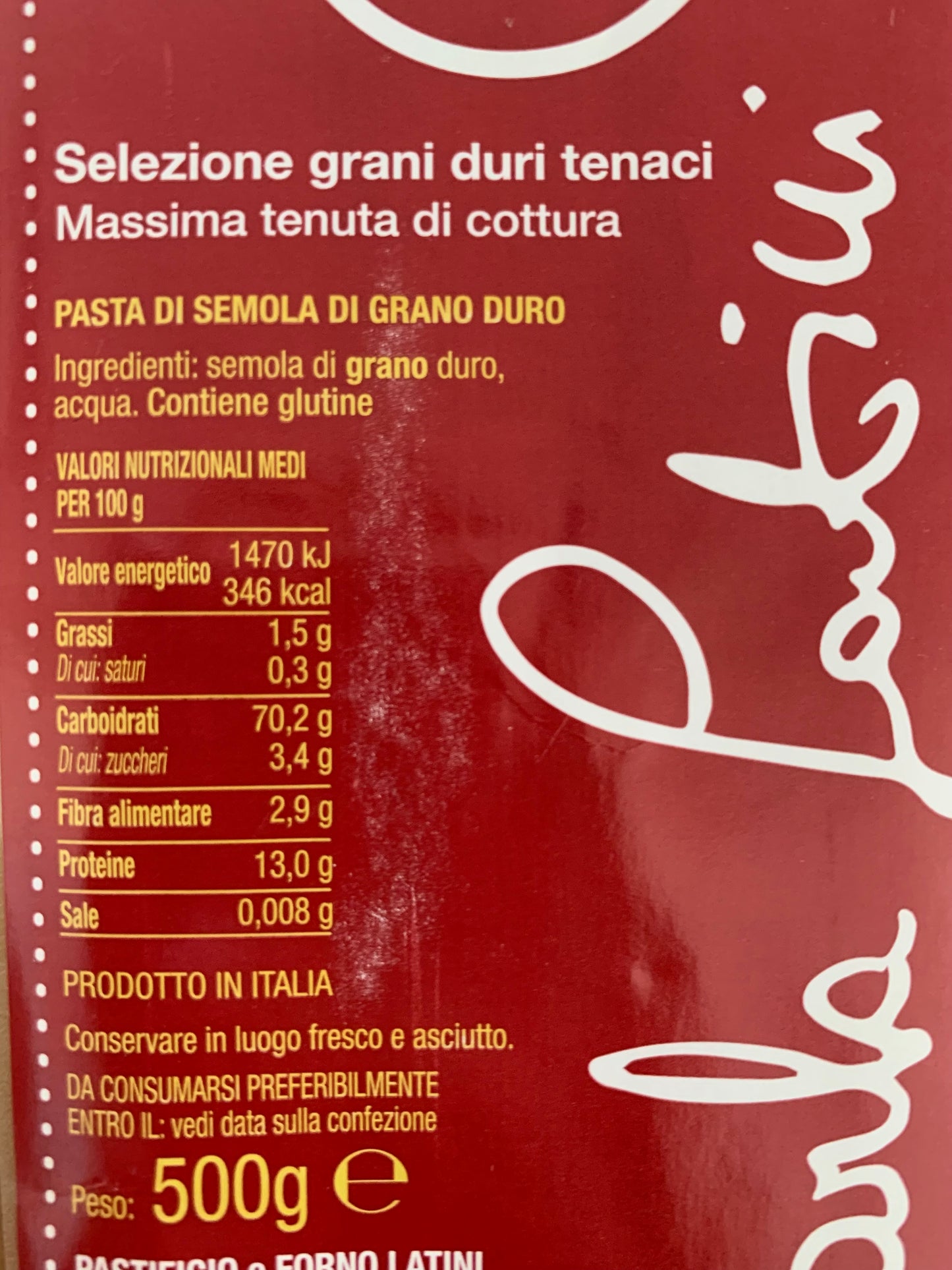 Rigatoni - grano duro coltivati e macinati in Italia ad essiccazione lenta in bronzo - Carla Latini - 500gr