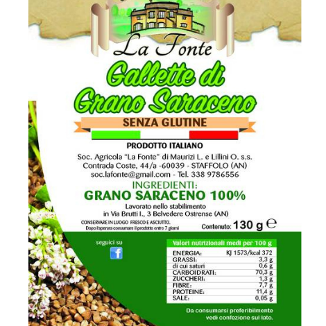 Gallette di grano Saraceno - 130g