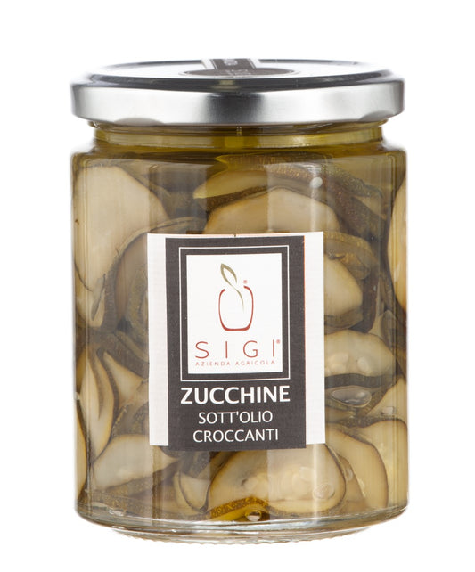 Zucchine marchigiane sott'olio croccanti - 270g